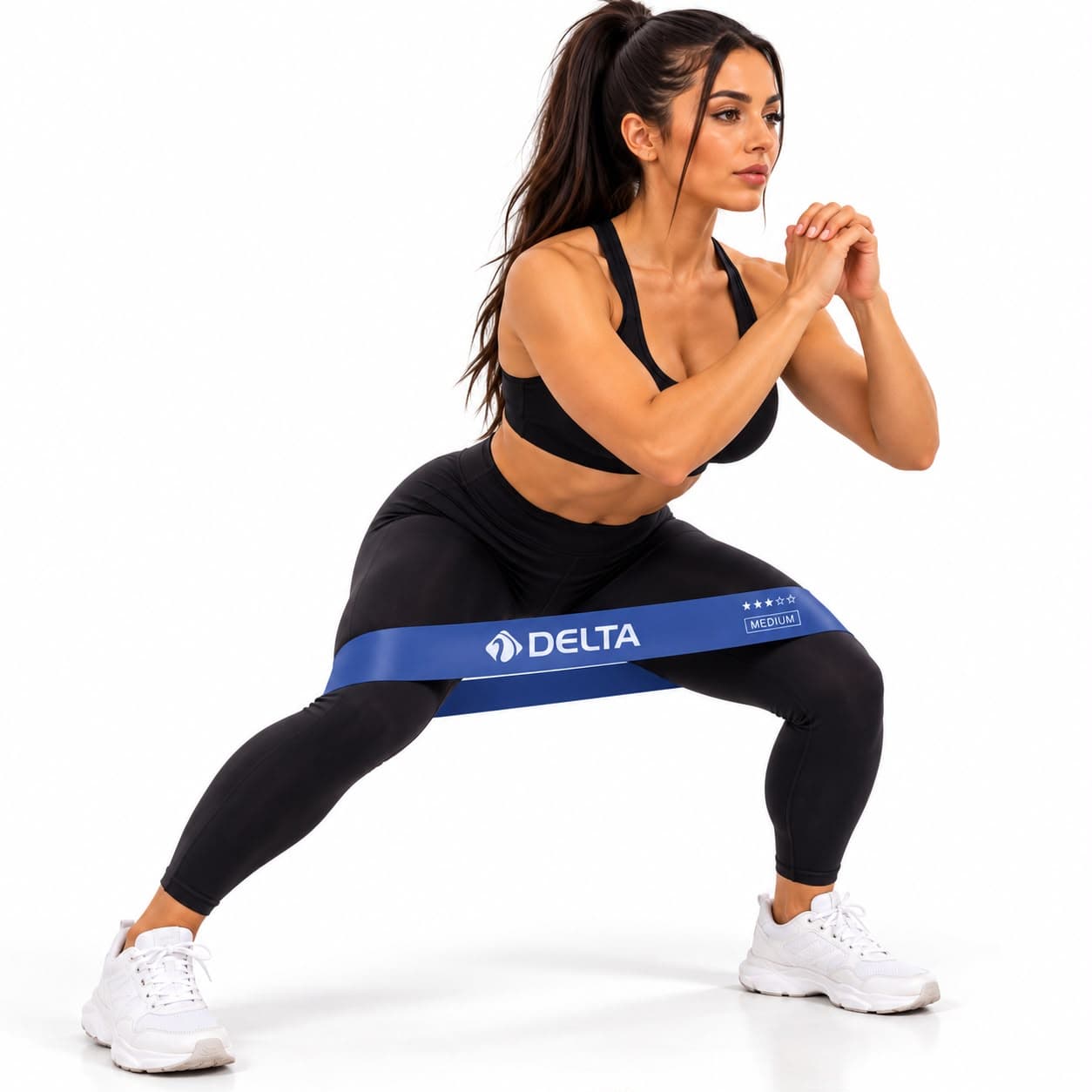 Delta Pilates Bandı Tam Sert 150 x 15 Cm Egzersiz Direnç Lastiği (Uç Kısmı Açık)