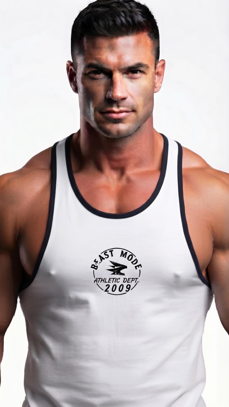 Beast Mode Beyaz Fitness Atlet