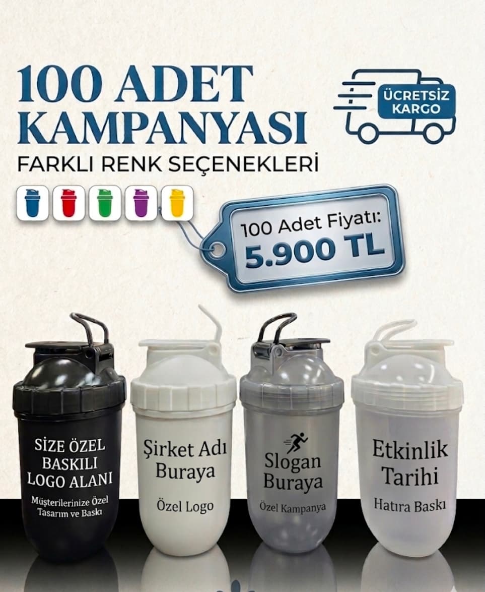 100 Adet Logona Özel Şhaker