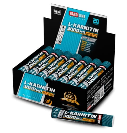 Hardline L-Karnitin Matrix 3000 Mg şeftali 20 Adet (30 Ml)