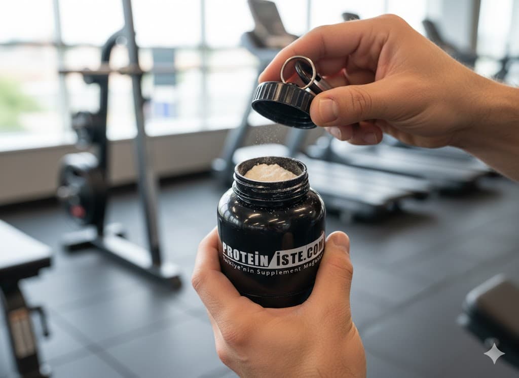 Protein Toz Saklama Hunisi Fitness Saklama Kabı Huni Saklama Kutusu — görsel 2