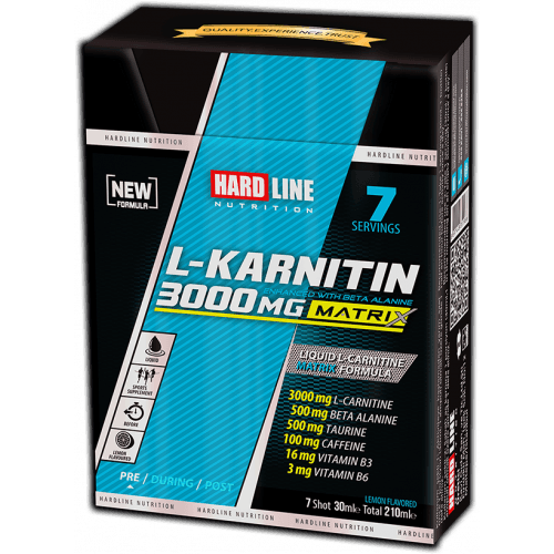 Hardline L-Karnitin Matrix 3000 Mg 7 Adet (30 Ml) Limon