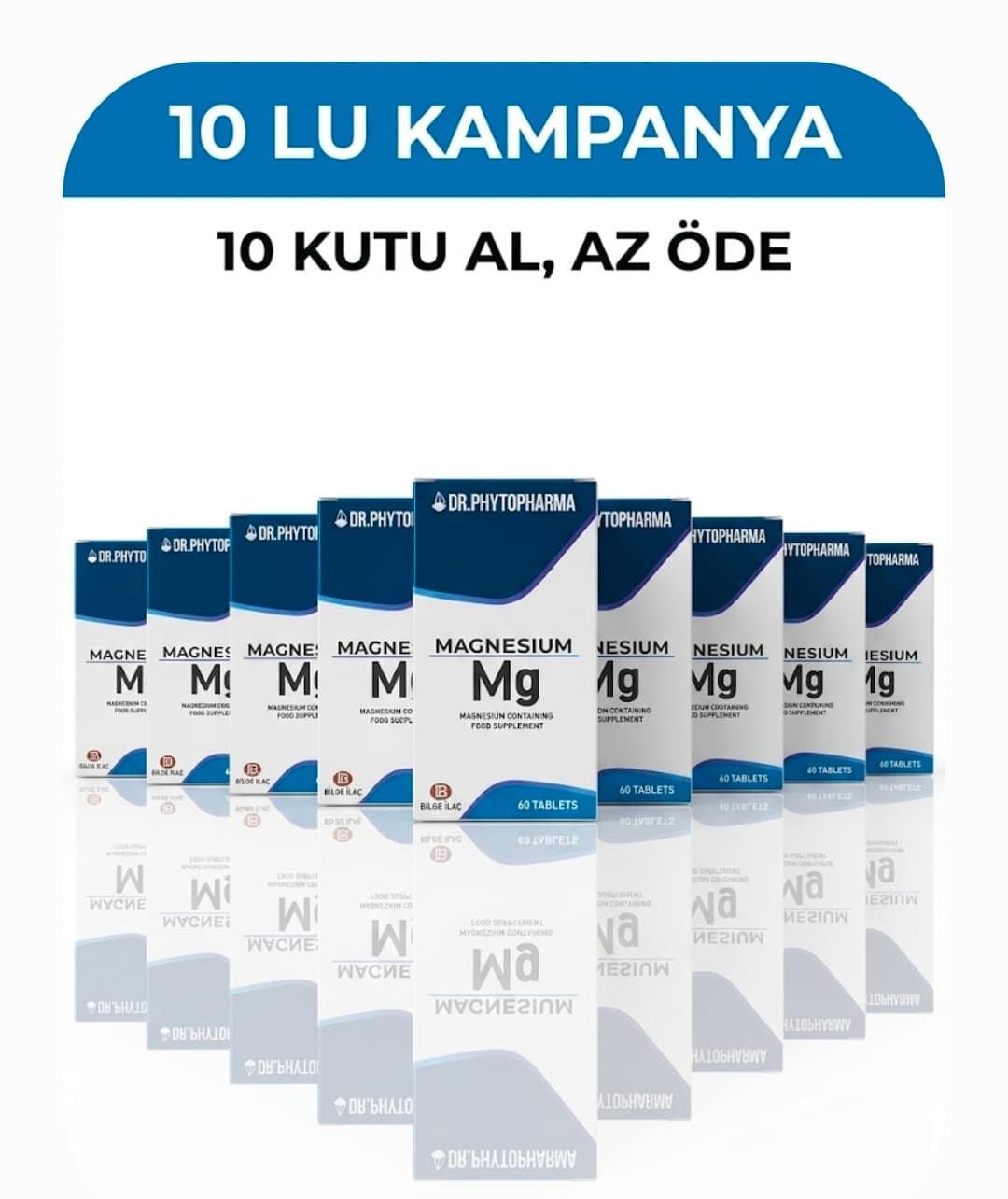 ​ 10'LU AVANTAJ PAKETİ DR. PHYTOPHARMA MAGNESIUM (Mg) 60 TABLET –