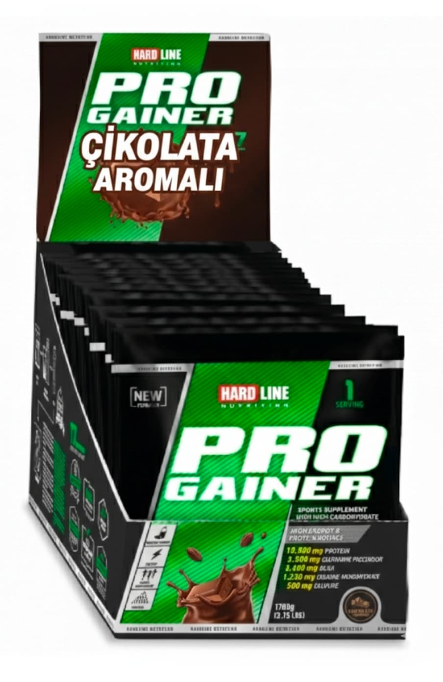 Hardline Progainer (100 gram 17 ADET - Çikolata aroma)