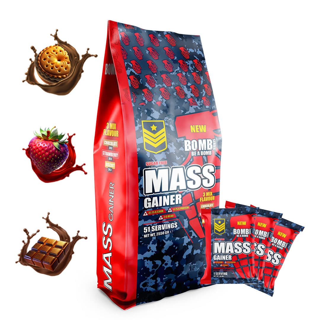 BOMB SERİES MASS GAİNER ŞASE 3 MİXF FLAVOUR 51 ŞASE